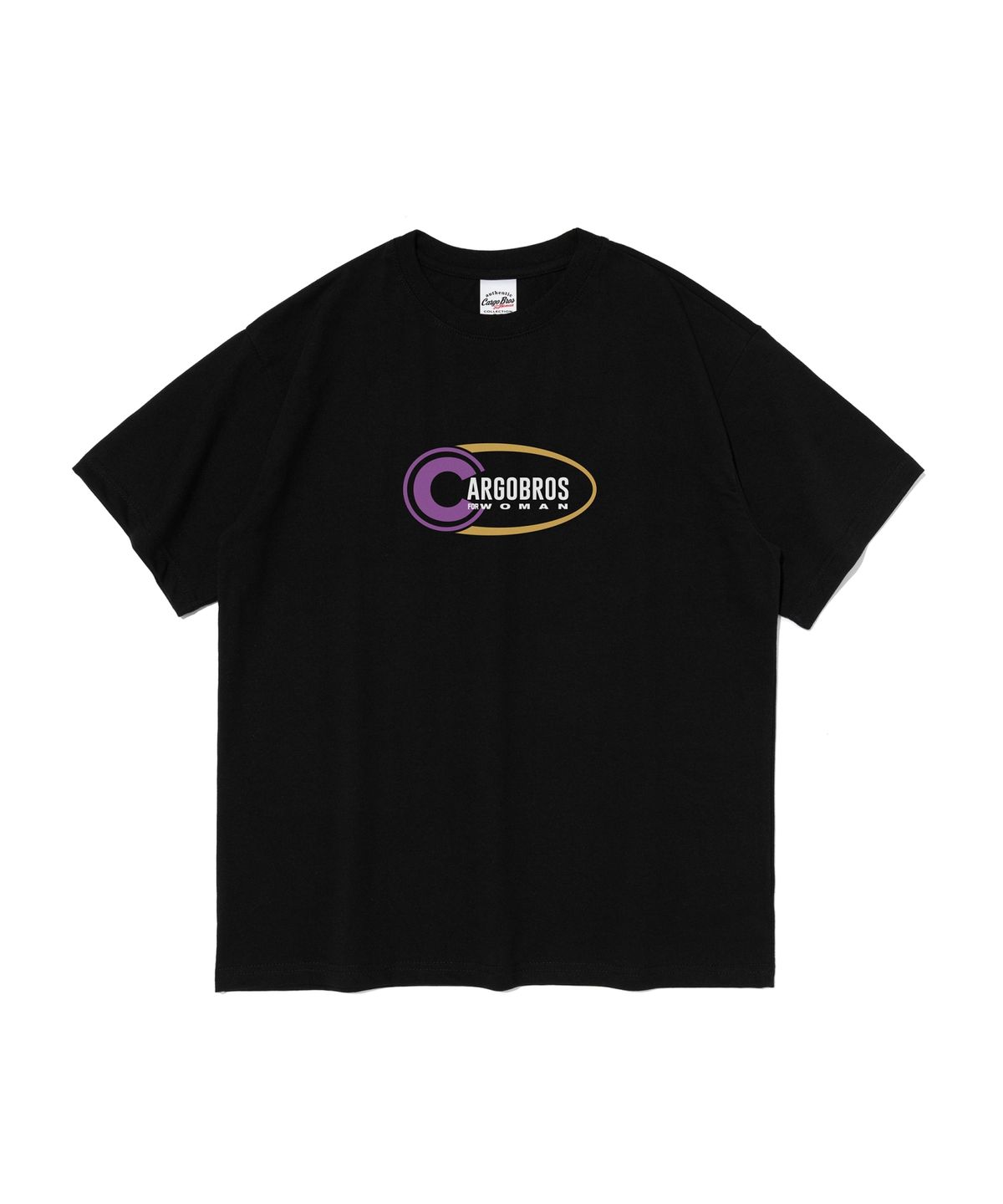 카고브로스 포 우먼(CARGOBROS FOR WOMAN) C 서클 반팔 티셔츠 (블랙)