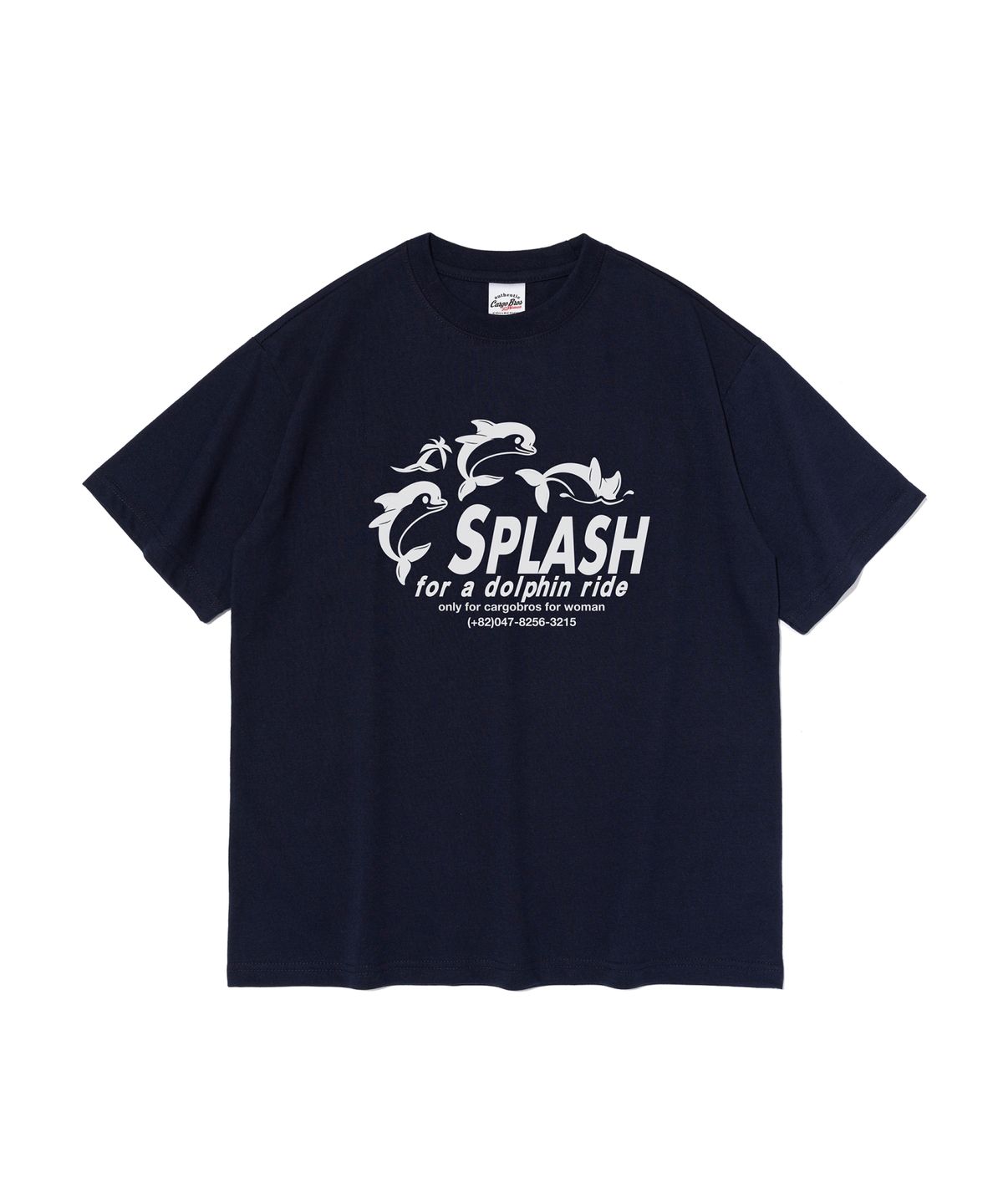 카고브로스 포 우먼(CARGOBROS FOR WOMAN) SPLASH 돌핀 반팔 티셔츠 (네이비)