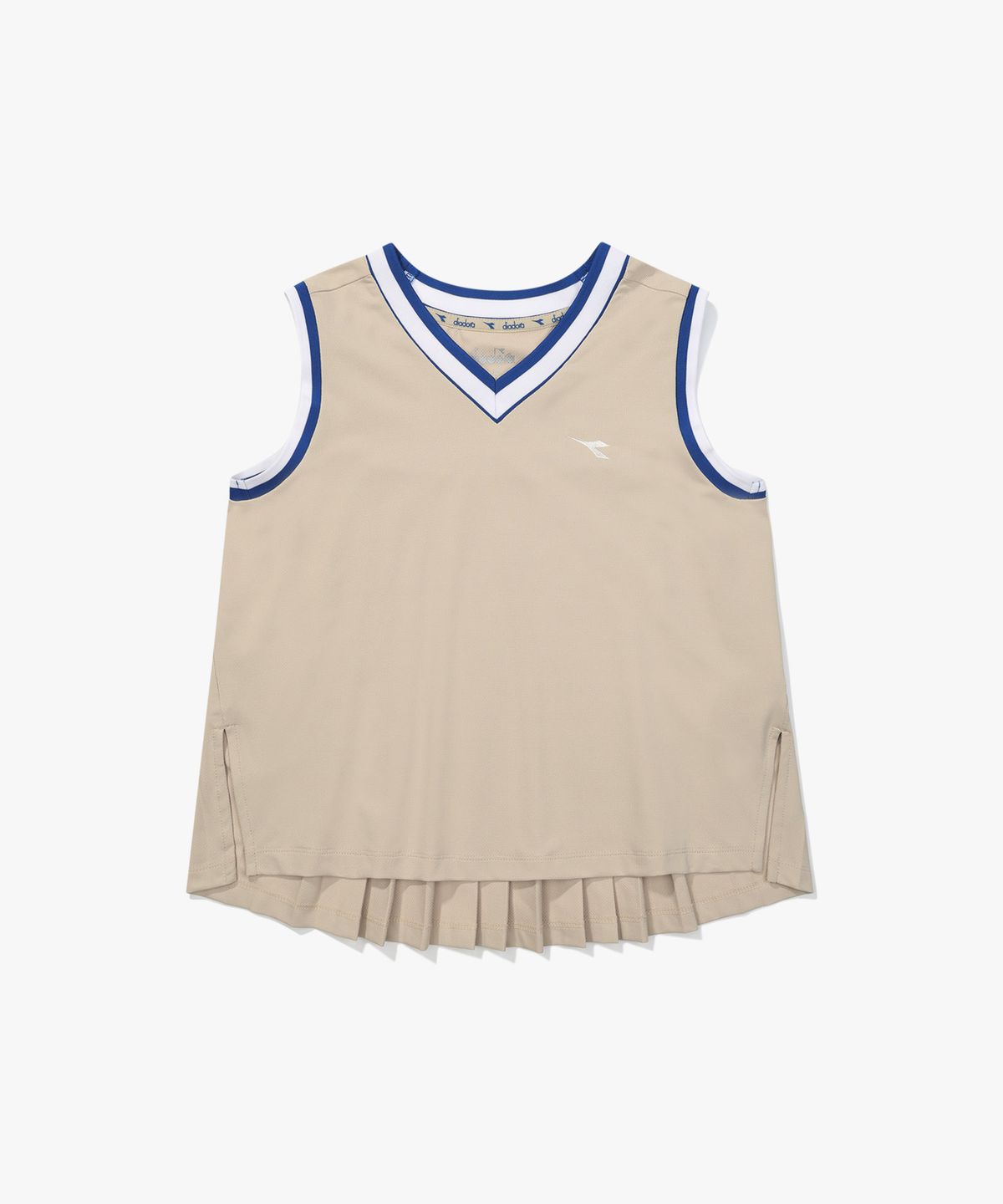 디아도라(diadora) 테니스 플리츠 슬리브리스 우먼 BEIGE
