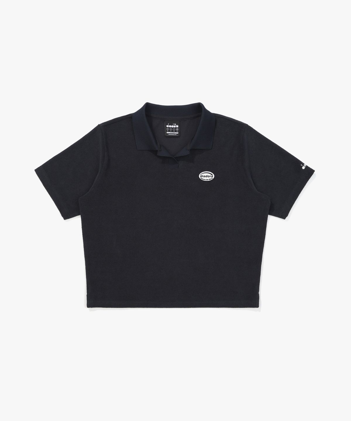 디아도라(diadora) 테리 카라 반팔 티셔츠 NAVY