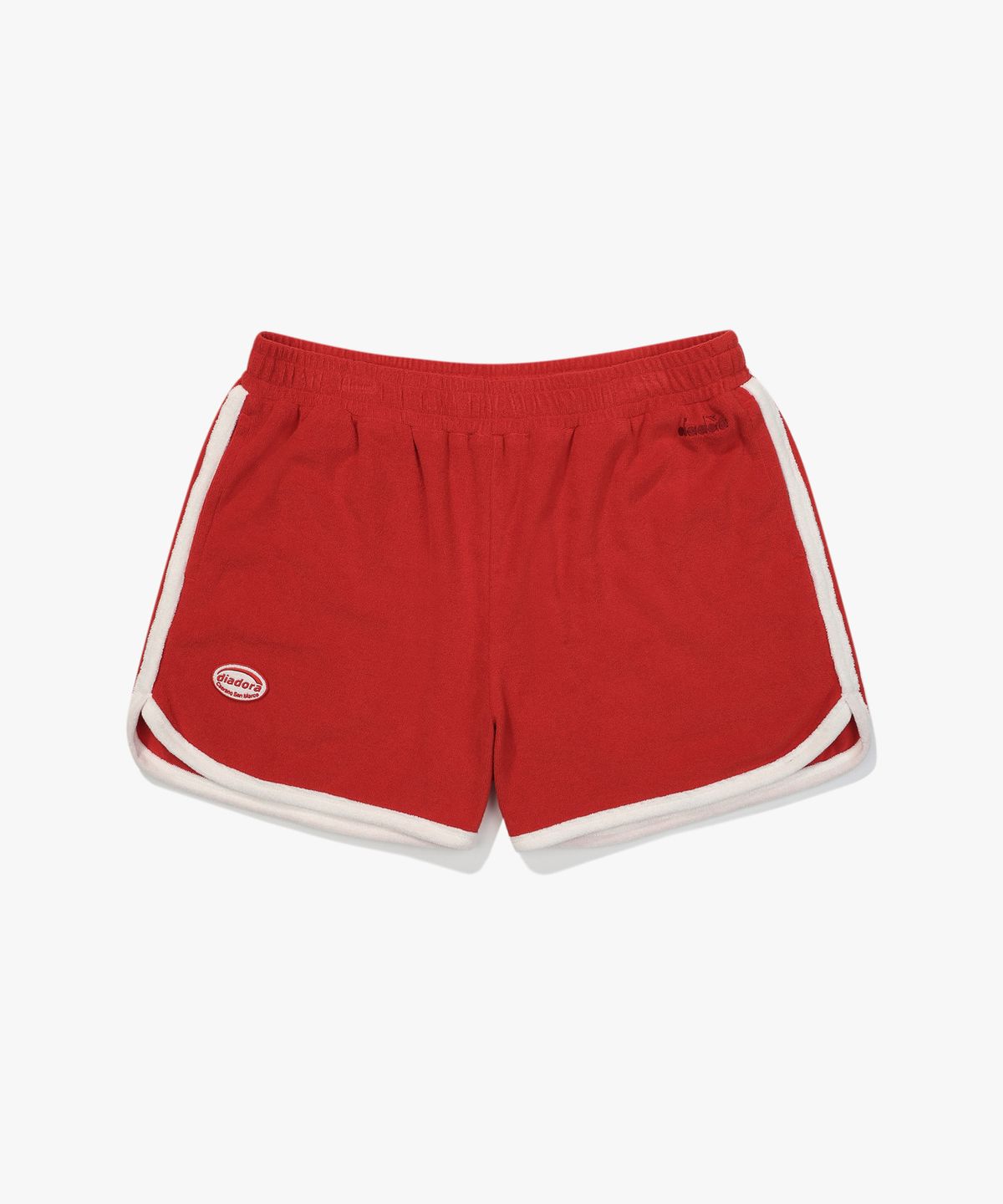 디아도라(diadora) 돌핀 테리 3부 팬츠 RED