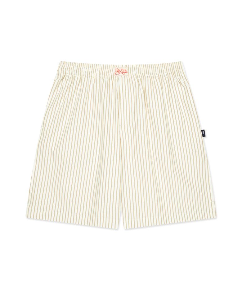 STRIPE RESORT SHORT PANTS ivory