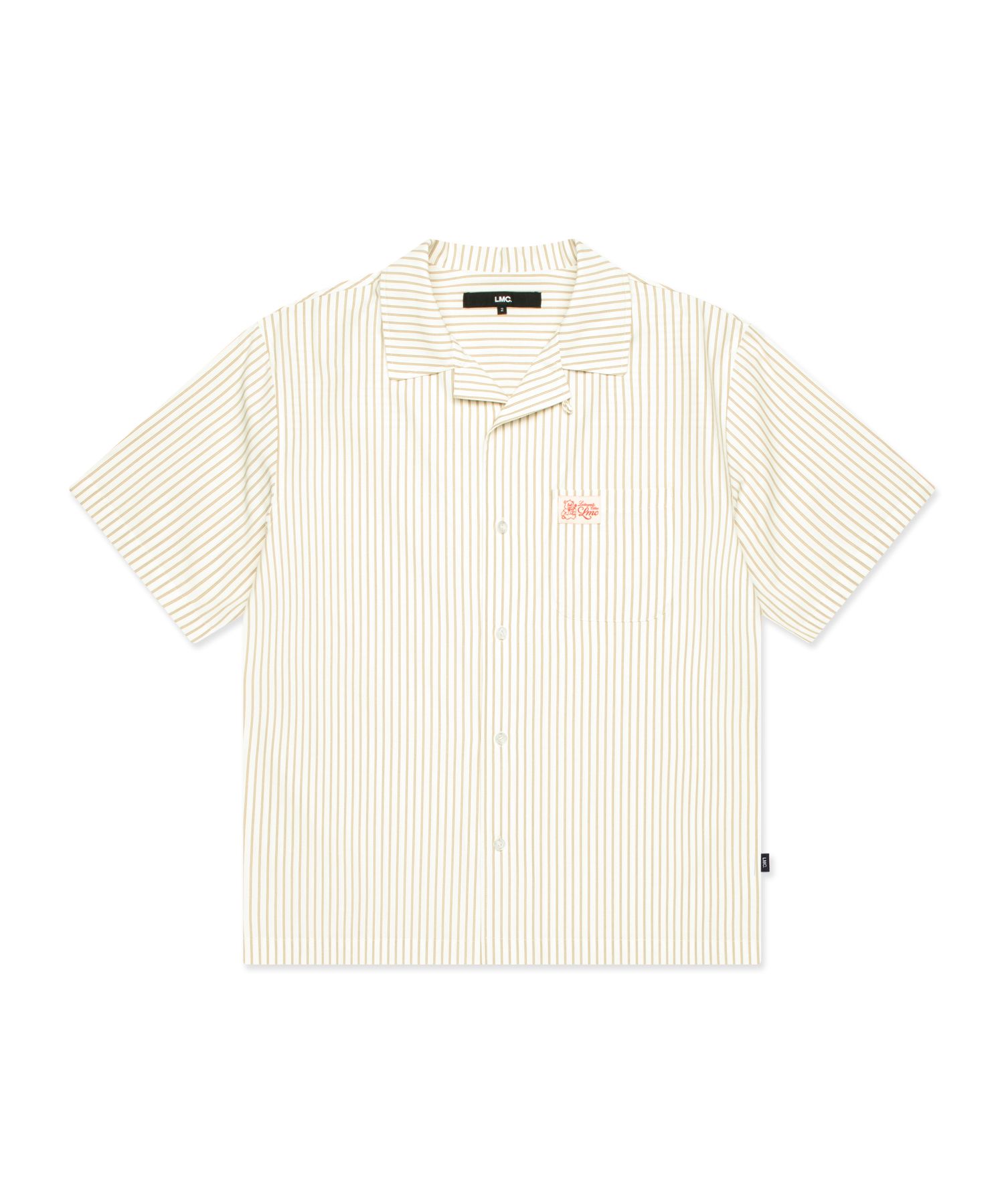 【LMC】 ★送料・関税込★STRIPE SHORT SLV SHIRT MUSINSA公式 | LMC STRIPE RESORT SHORT SLV SHIRT ivory