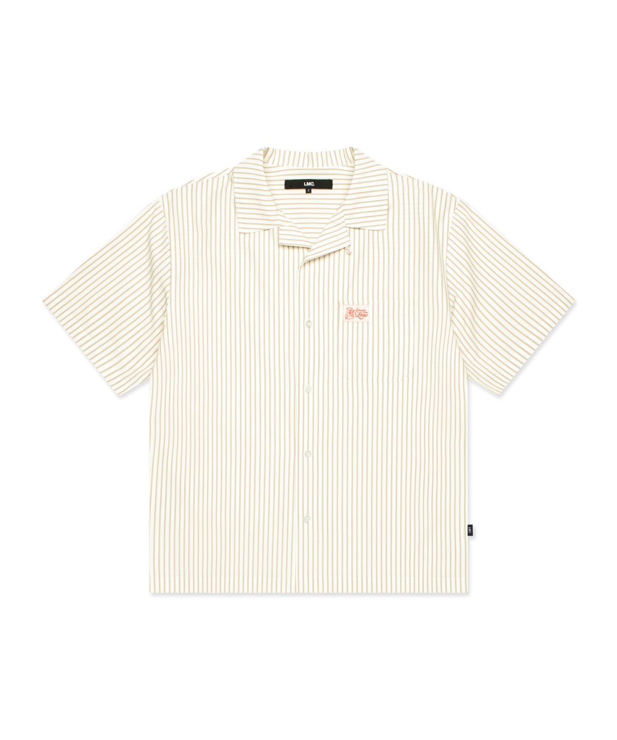 엘엠씨(LMC) STRIPE RESORT SHORT SLV SHIRT ivory