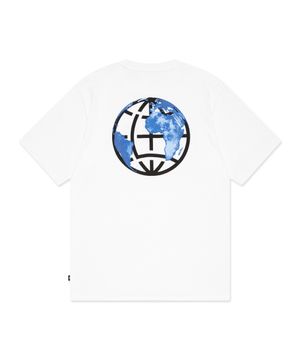 EARTH LOGO RECYCLE TEE white