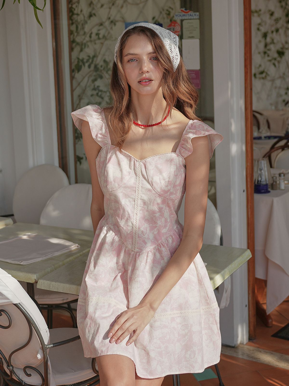 랭앤루(LANGNLU) MICHELE Mini Dress(미켈레)_PINK