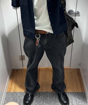 부츠컷 플레어 데님_GREY