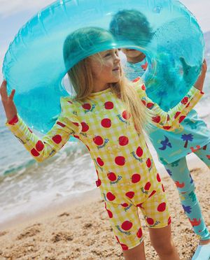 쥬시애플 여아 래쉬가드 수영복 (수모 세트)