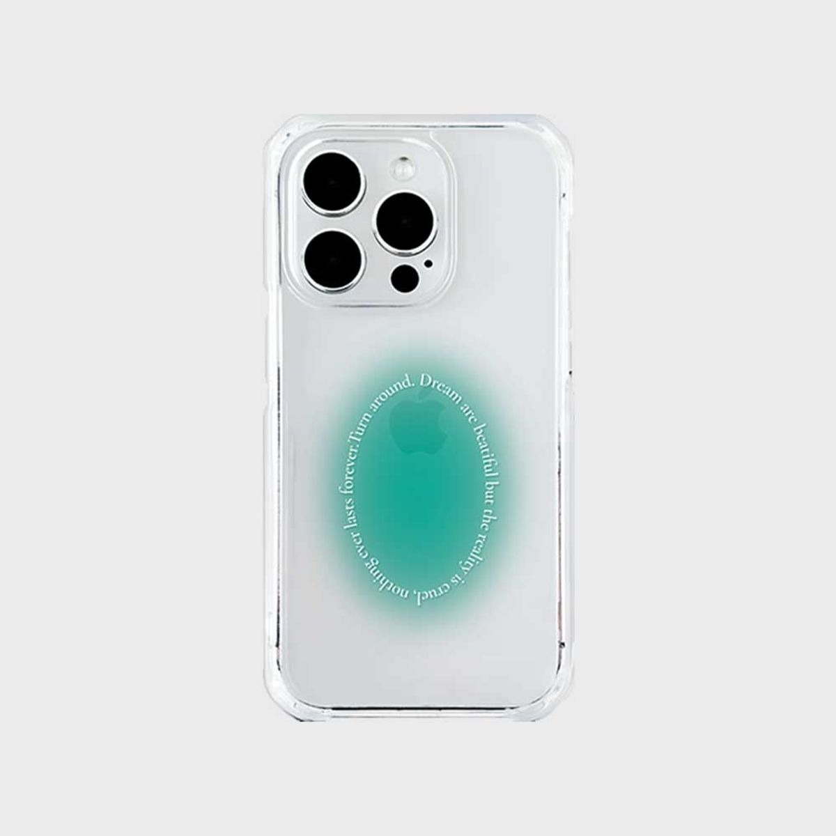 코쿼드(COQUAD) 9C9C 블러 라운드 젤하드 케이스_블러그린