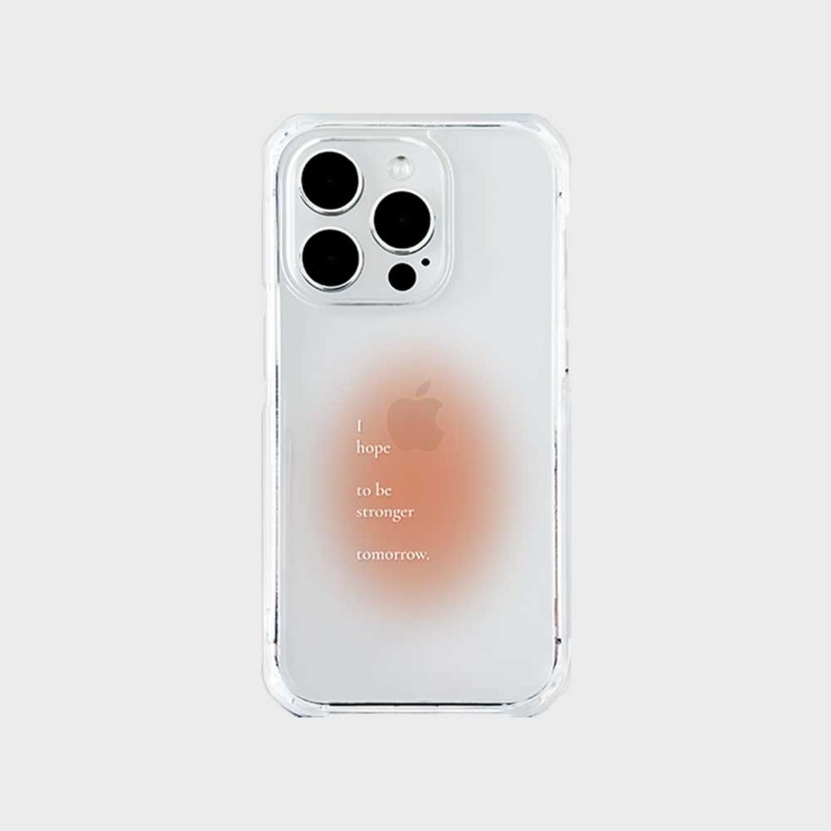 코쿼드(COQUAD) 9C9C 블러 라운드 젤하드 케이스_블러오렌지