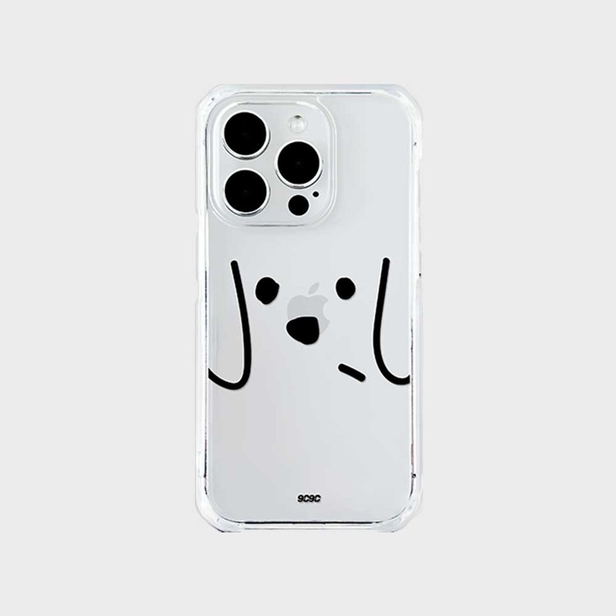 코쿼드(COQUAD) 9C9C 댕댕 페이스 젤하드 케이스_닥스훈트페이스