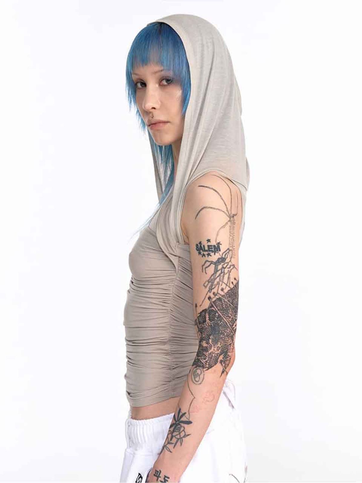 2000아카이브스(2000ARCHIVES) ZEN HOODIE TANK (BEIGE)