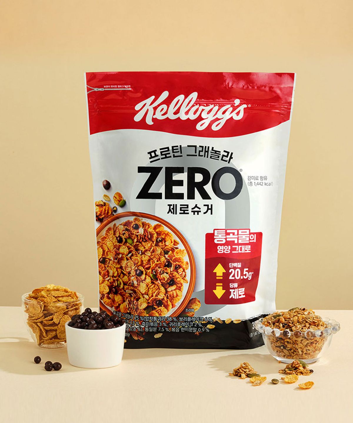켈로그(KELLOGG) 프로틴 그래놀라 제로슈거 350g 1개