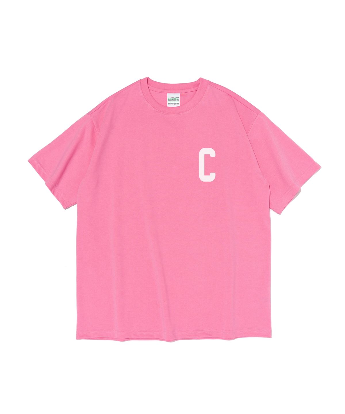 카고브로스(CARGOBROS) C 로고 반팔 티셔츠 (핑크)