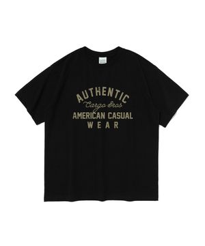 아메리칸 어센틱 반팔 티셔츠 (블랙)