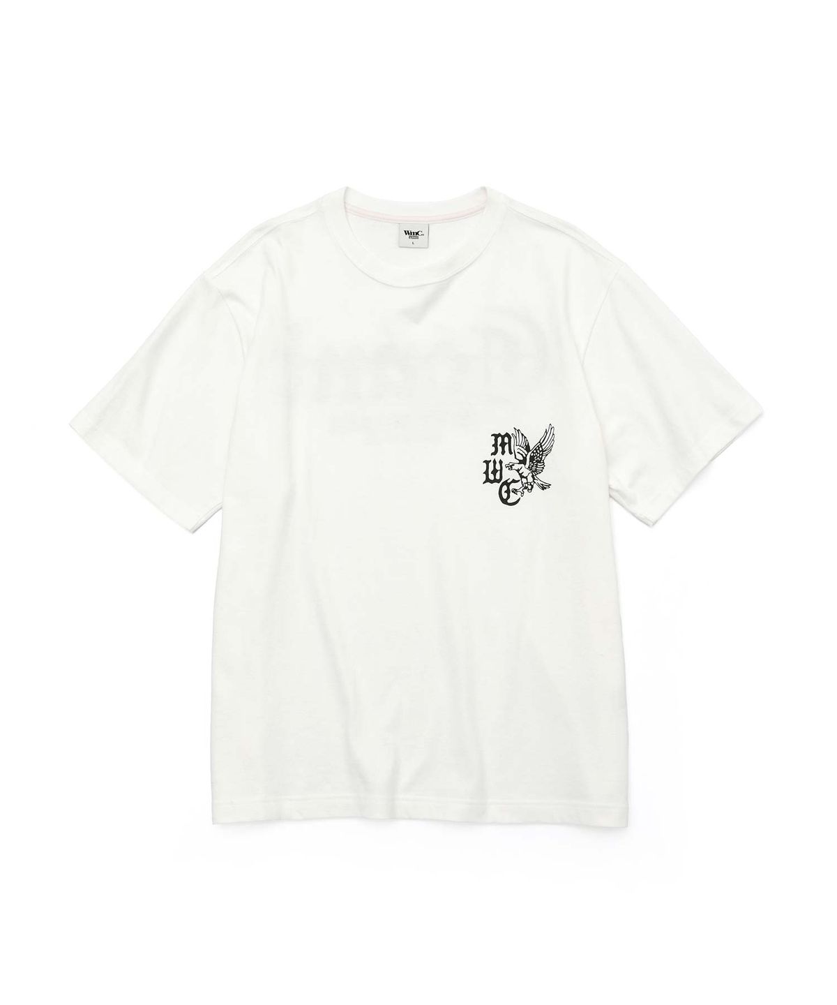 더블유엠씨(WMC) 크래스올드폰트 티셔츠_WHITE