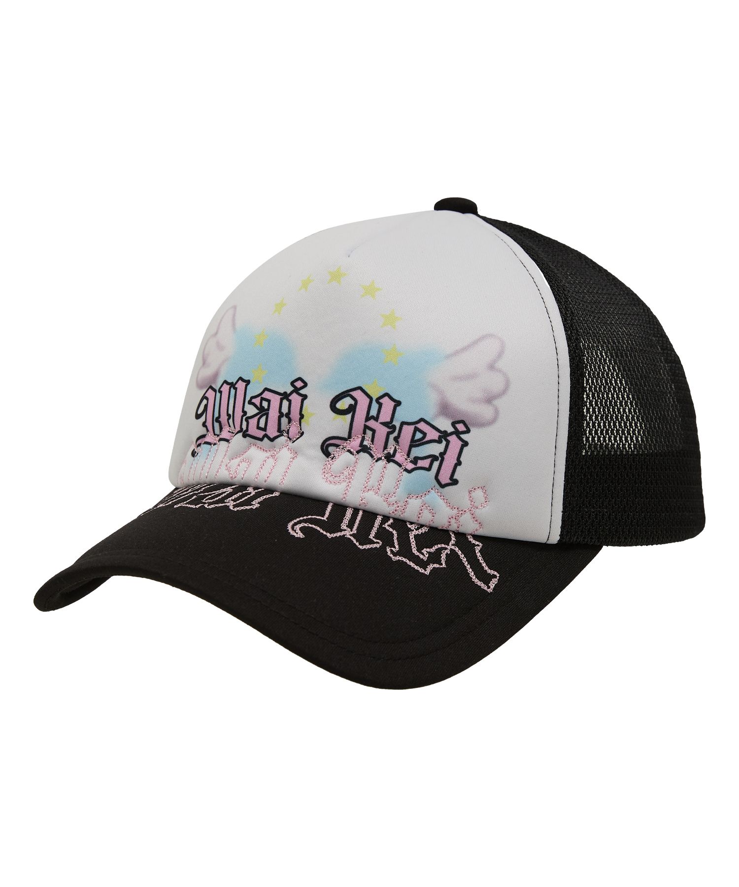 Wai Kei☆Angel Dolphin Trucker Cap MUSINSA | WAI KEI Angel Dolphin Trucker Cap Black