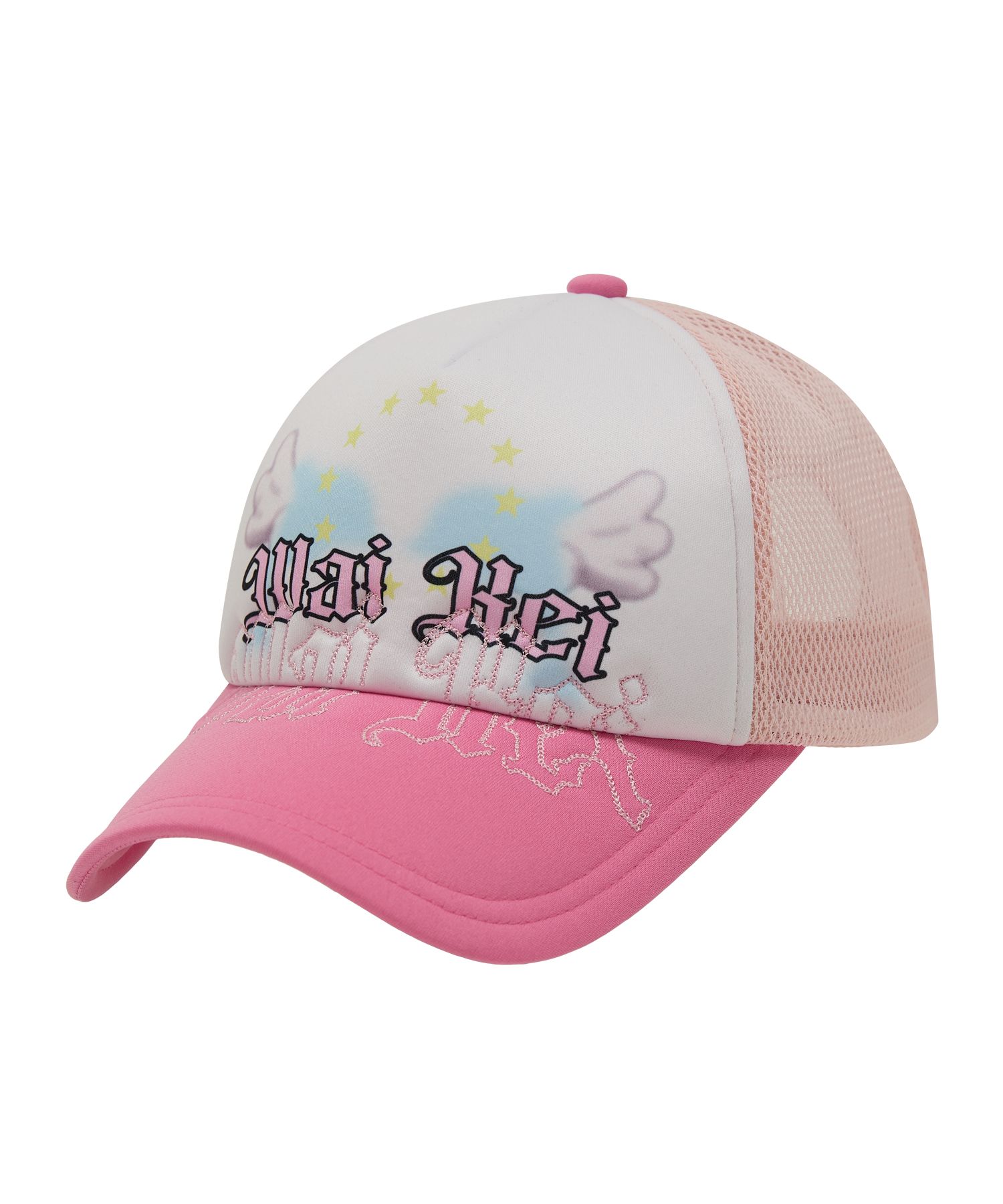 ★Wai Kei★ Angel Dolphin Trucker Cap Pink YKBE02AC01-2 MUSINSA | WAI KEI Angel Dolphin Trucker Cap Pink