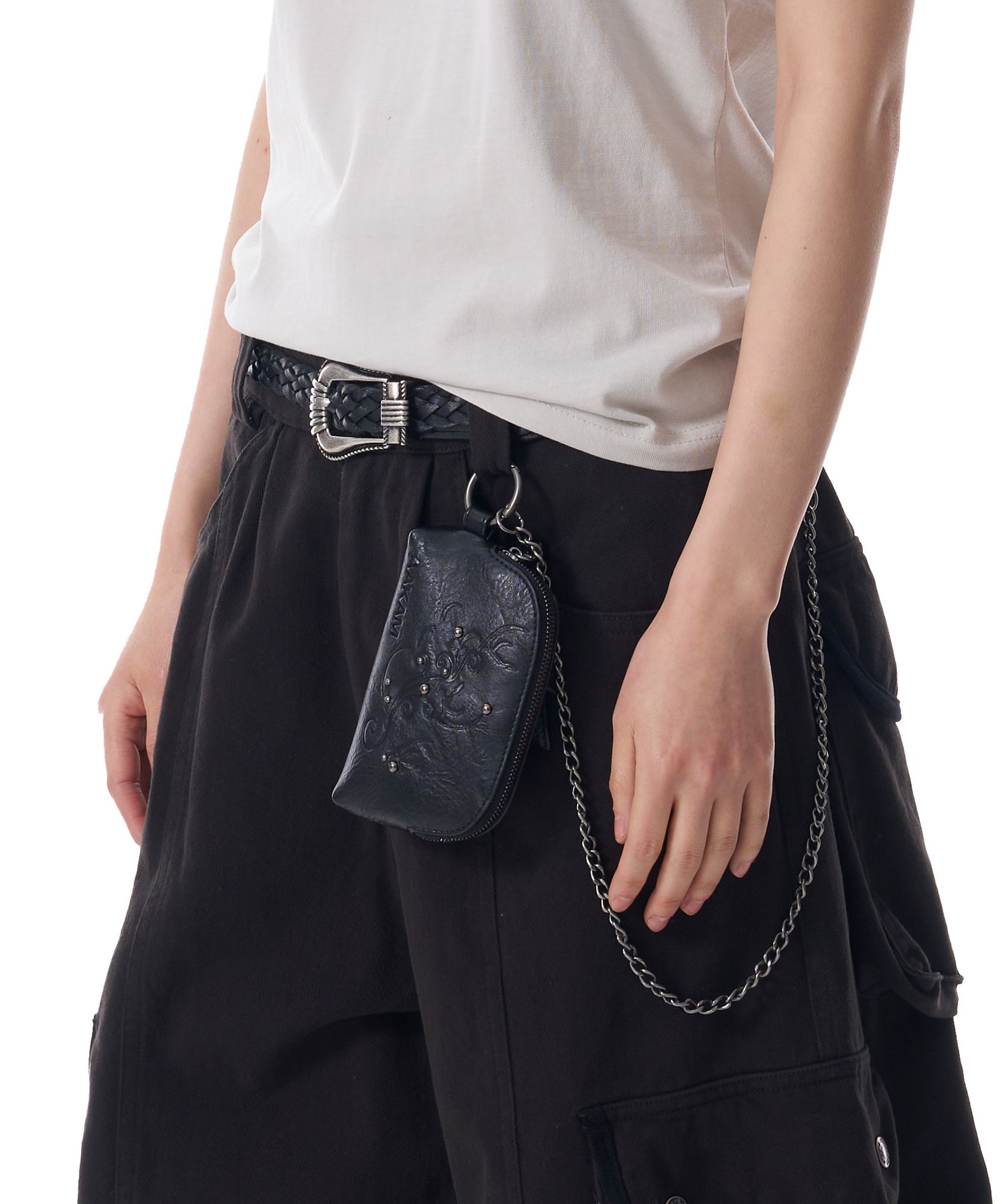 AAKAM ■ Studded Chain Wallet MUSINSA | AAKAM Studded Chain Wallet (Black)