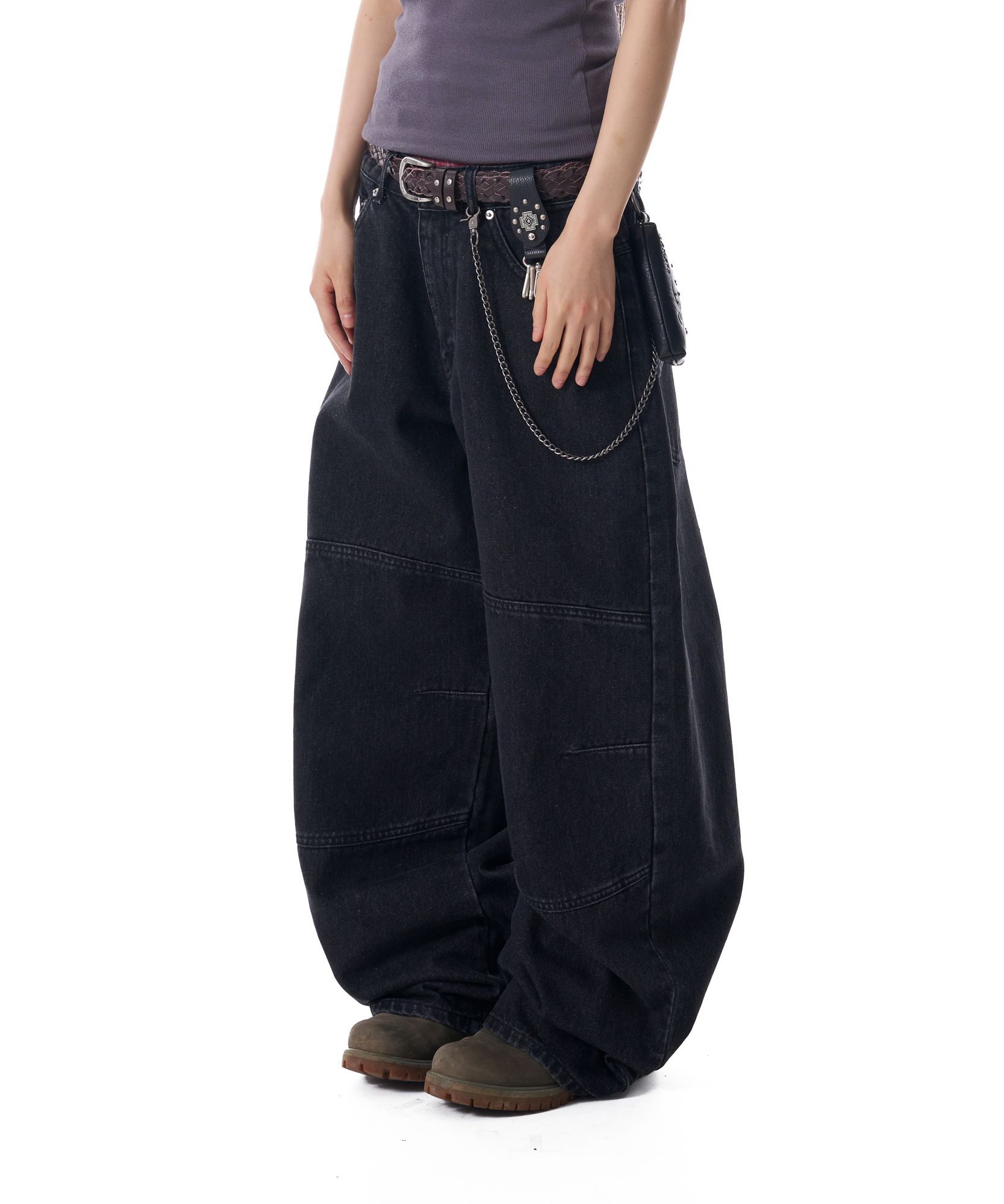 AAKAM Denim Pants (Black) 最終値下げ AAKAM】Multi Studded Denim Pants | OUR BRAND,AAKAM