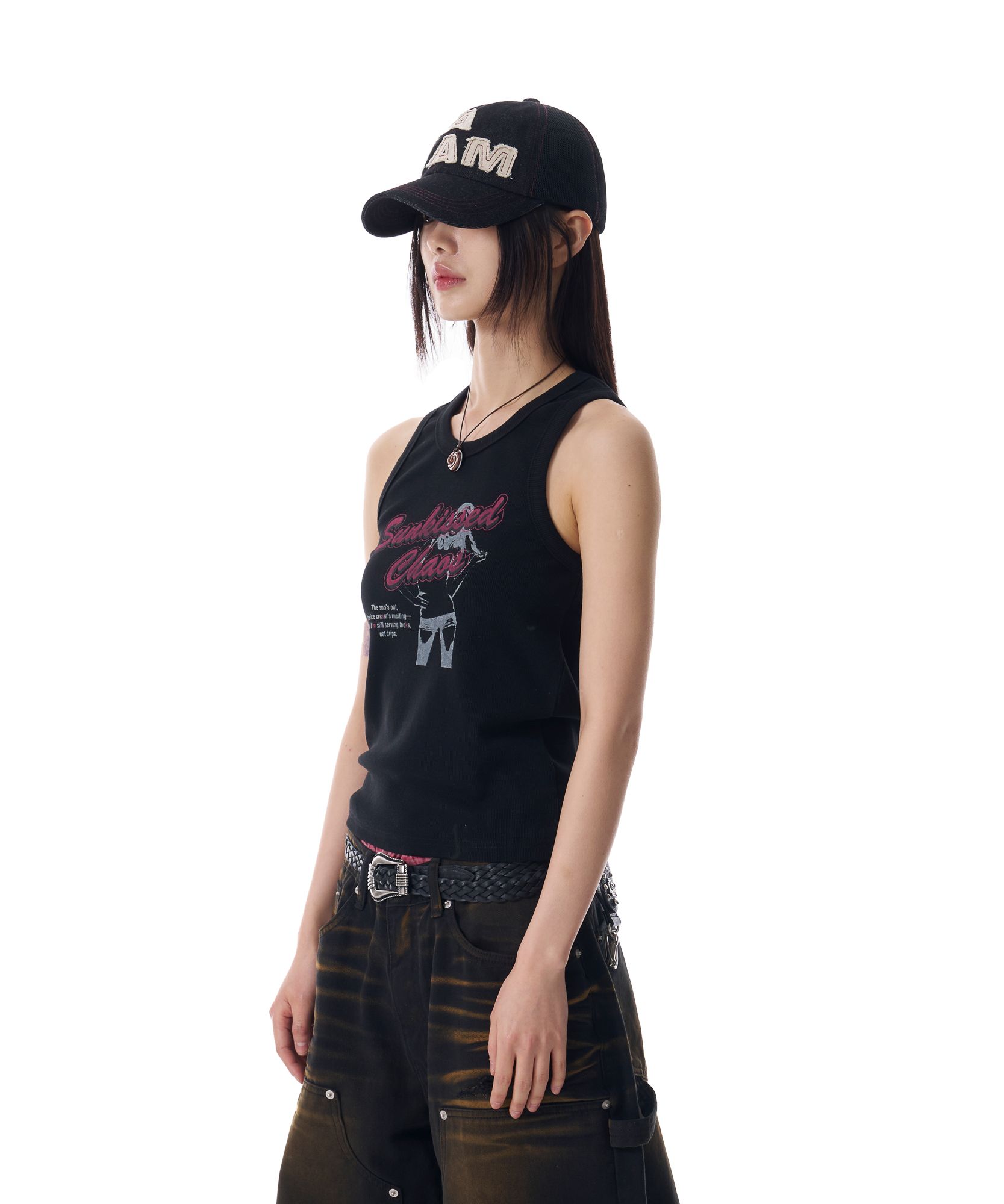 タンクトップ AAKAM Sunkissed Sleeveless 5SH083 MUSINSA | AAKAM Sunkissed Sleeveless (Black)