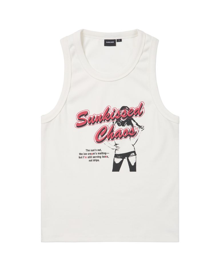 Sunkissed Sleeveless (White)