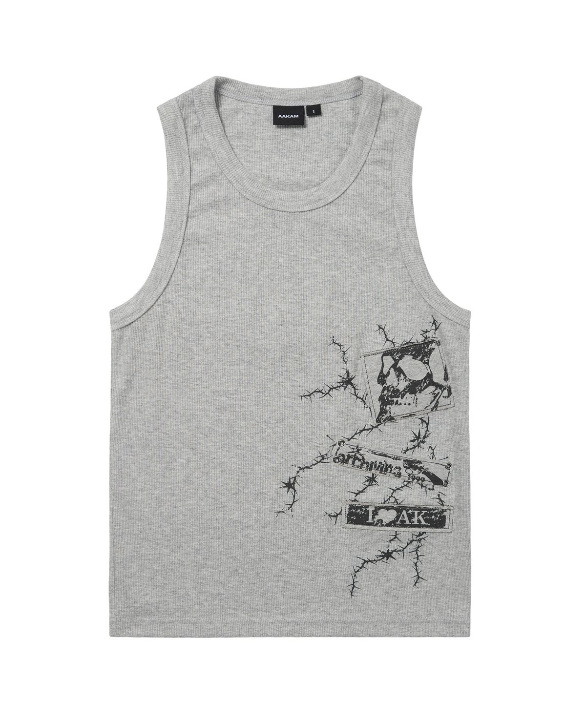 아캄(AAKAM) Thorn Patch Sleeveless (Gray)