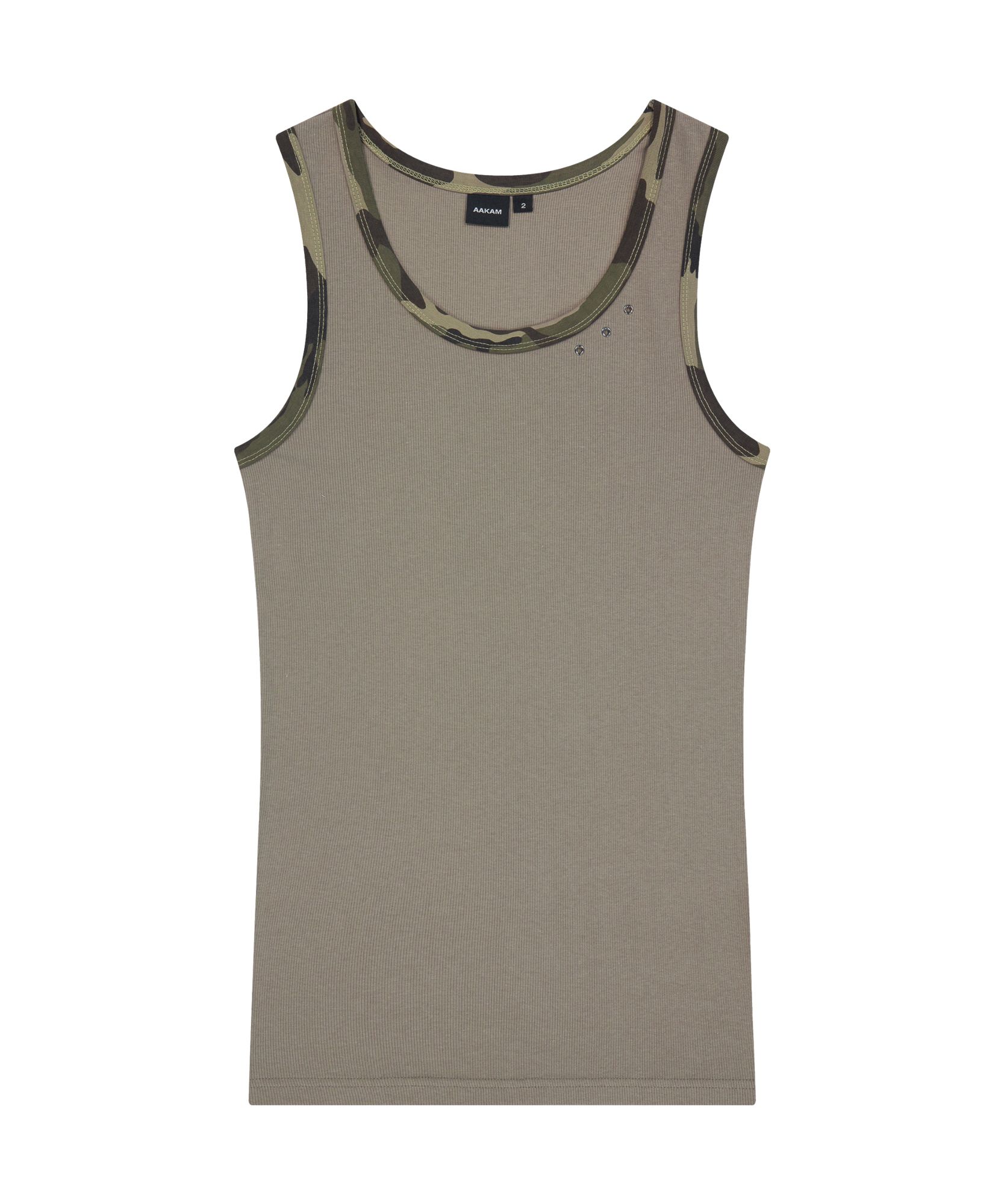 ●AAKAM● 25SS Eyelet Contrast Camo Sleeveless MUSINSA | AAKAM Eyelet Contrast Camo Sleeveless (Black)