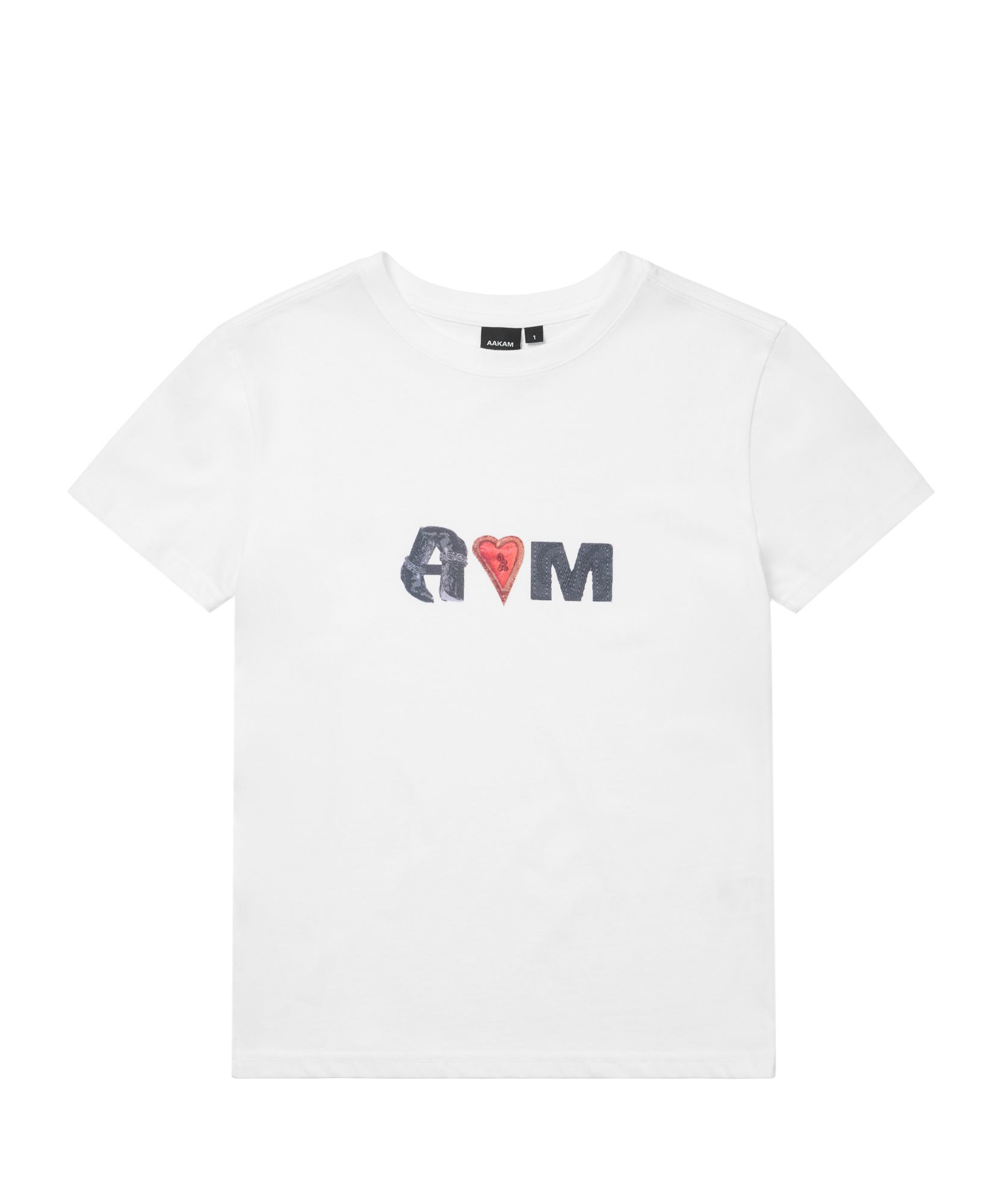 ★AAKAM★ 2PACK Fitted Half Top White MUSINSA | AAKAM Heart AKM Half Top (White)