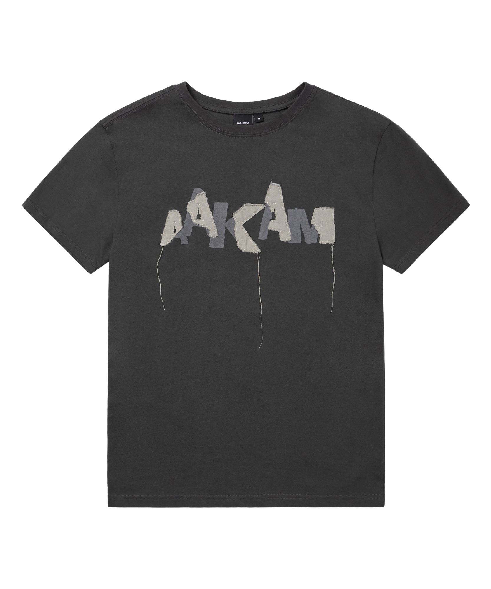 ◆25SS AAKAM Grunge Patch Half Top/2色◆ MUSINSA | AAKAM Grunge Patch Half Top (Dark Gray)