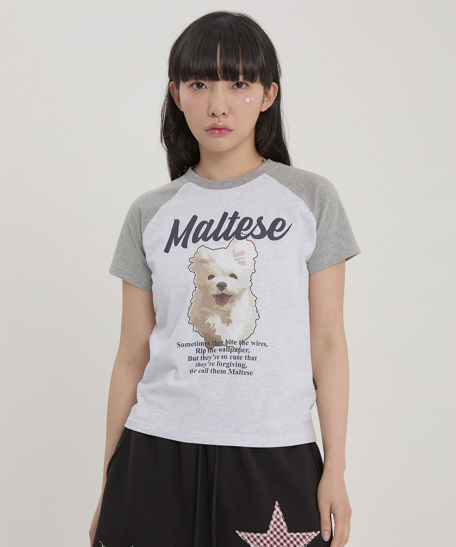 ◆Wai Kei◆ Cloud illustration short sleeve t-shirt white MUSINSA | WAI KEI Cloud illustration raglan short sleeve t