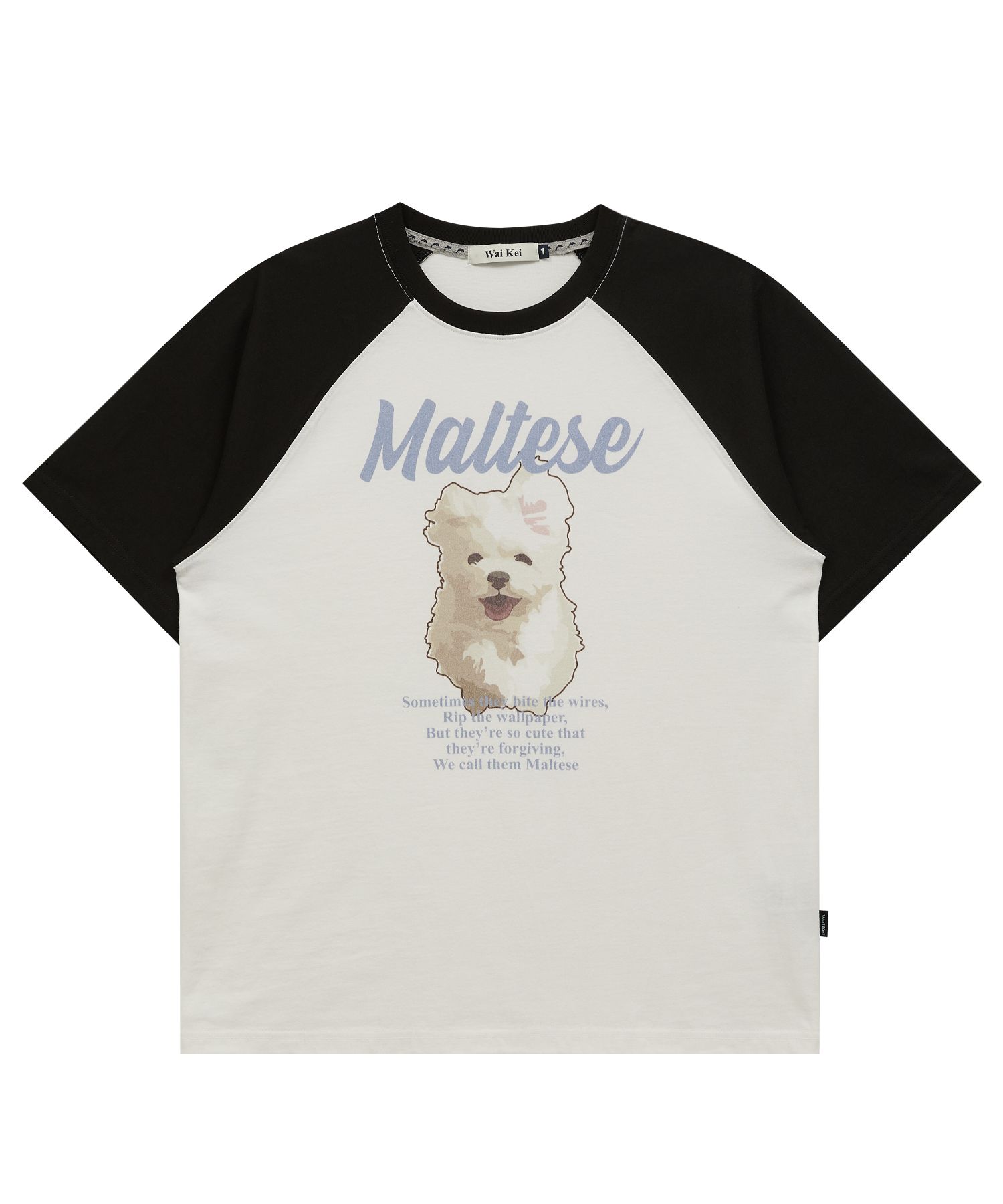 ◆Wai Kei◆ Cloud illustration short sleeve t-shirt white MUSINSA | WAI KEI Cloud illustration raglan short sleeve t