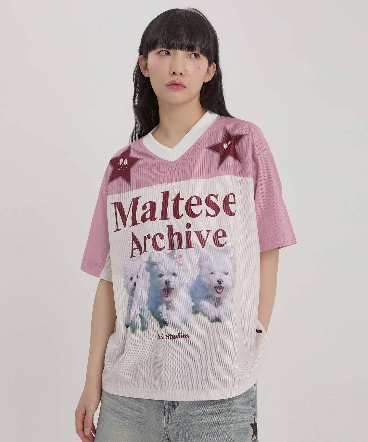 Tシャツ・カットソー Wai Kei Maltese Archive Mesh Jersey S/S T-Shirt 5SA028 MUSINSA | WAI KEI Maltese Archive Mesh Jersey Short Sleeve T