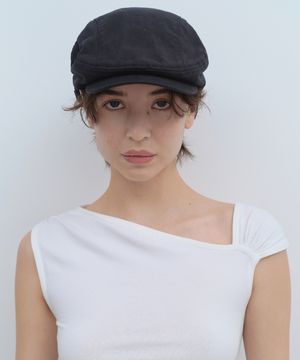 헤링본 헌팅 캡 [블랙]