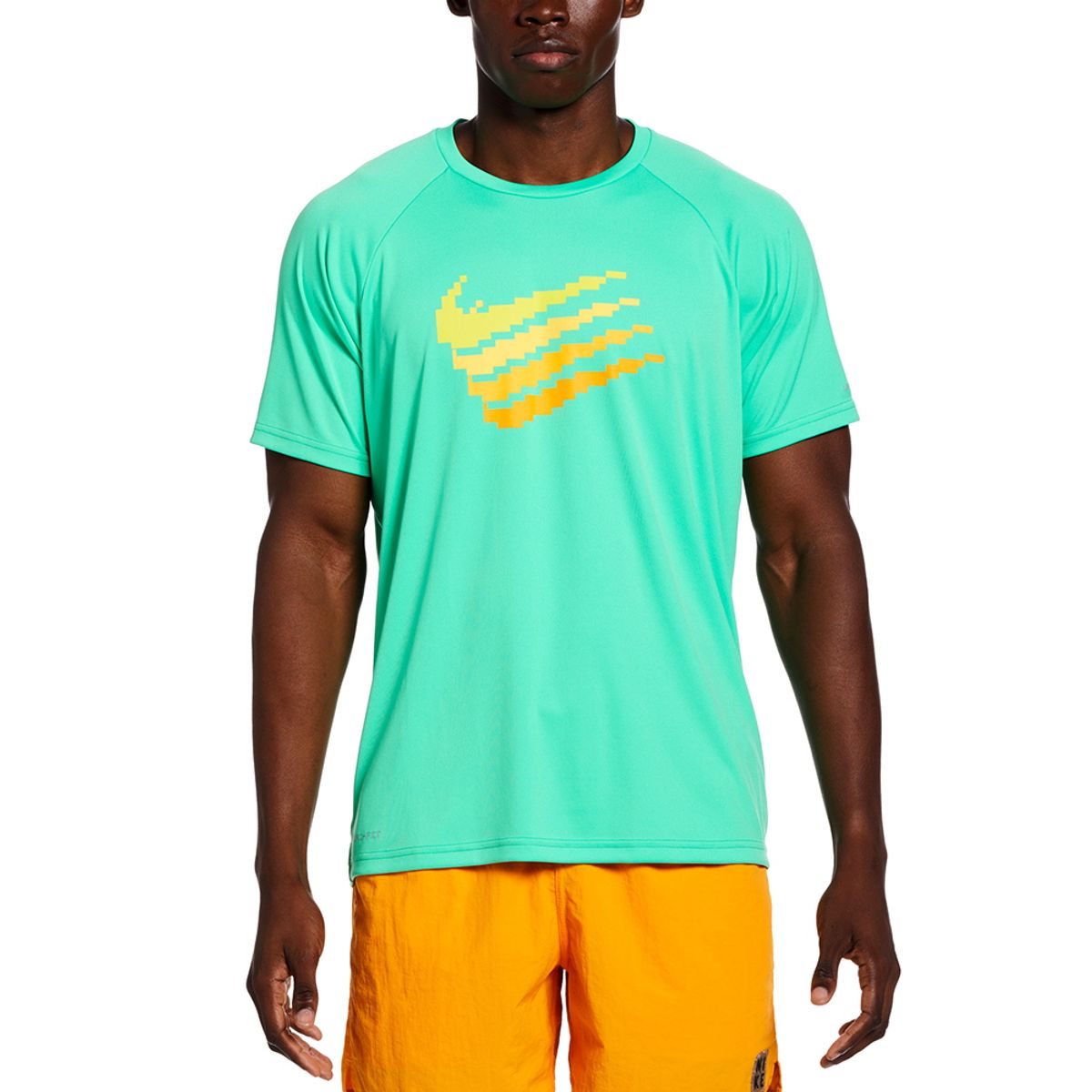 나이키스윔(NIKE SWIM) 남자래쉬가드 디지 스우시 숏 슬리브 하이드로가드 NESSD671-380