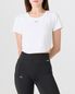 Womens semi Cropped T-Shirt White