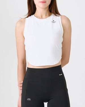 Womens Logo Sleeveless White