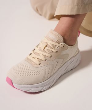 니트 라이트 스니커즈 여성 아이보리