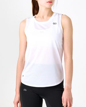 Womens Mesh Singlet White