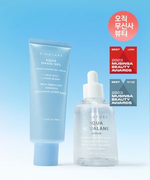 아쿠아 오아시스 수분 젤크림 80ml+스쿠알란 세럼 70ml