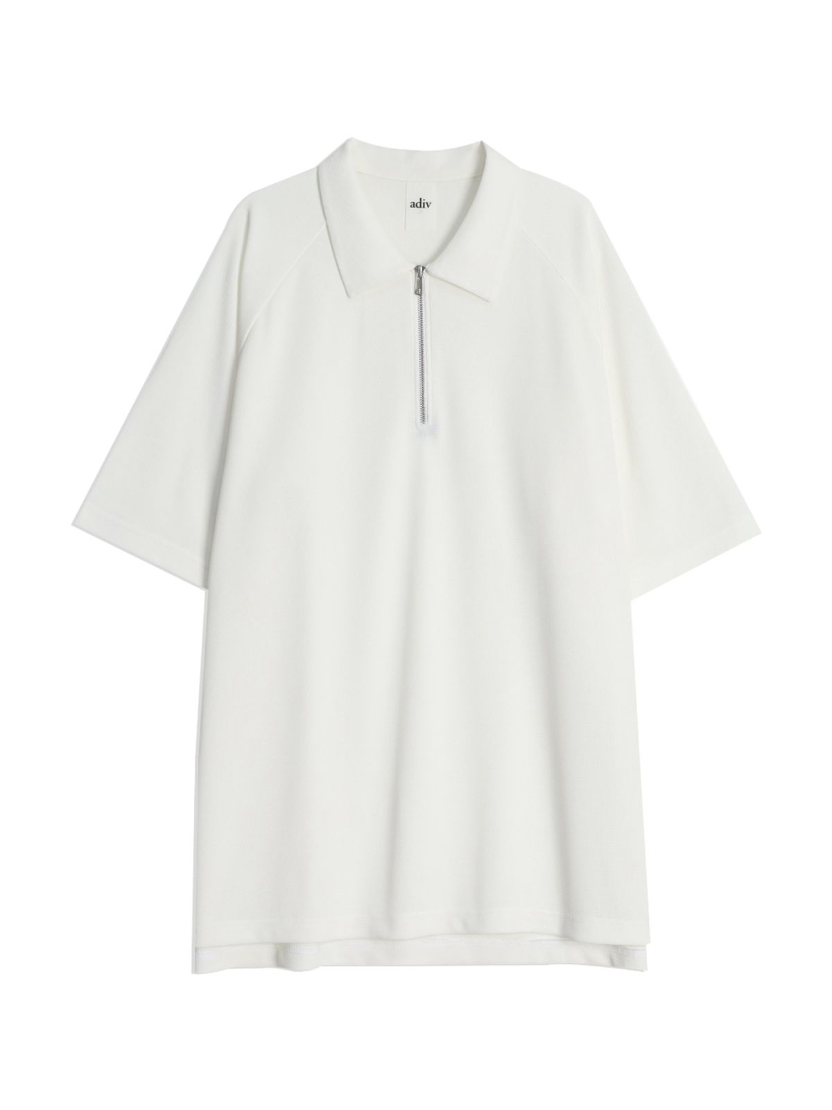 아디브(ADIV) 베이직 펑셔널 써모 집업 PK WHITE