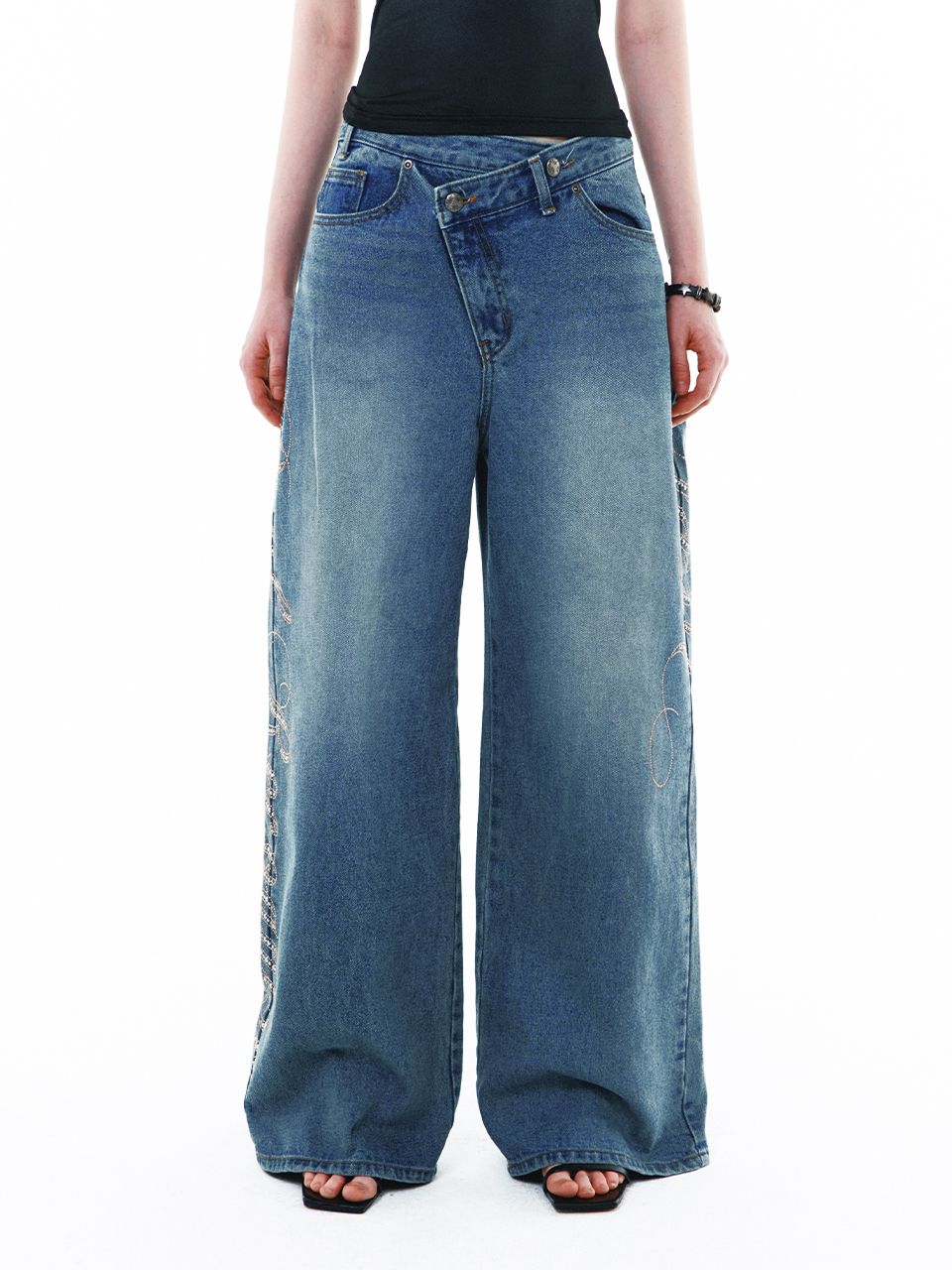 [YEEL] YEEL SIDE CUBIC DENIM PANTS /追跡付 MUSINSA | L.E.E.Y YEEL SIDE CUBIC DENIM PANTS BLUE