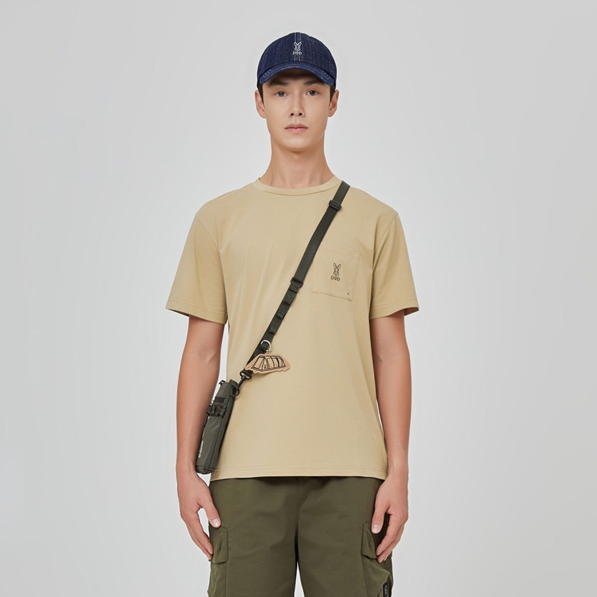디오디(DOD) 소로나 포켓 반팔 티셔츠 남자(TAN)