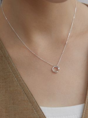 [silver925] Unique Bold Ring Necklace