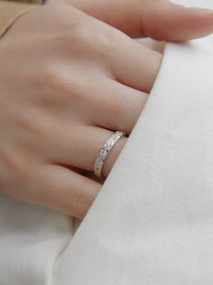 [SILVER925]diamond cubic ring