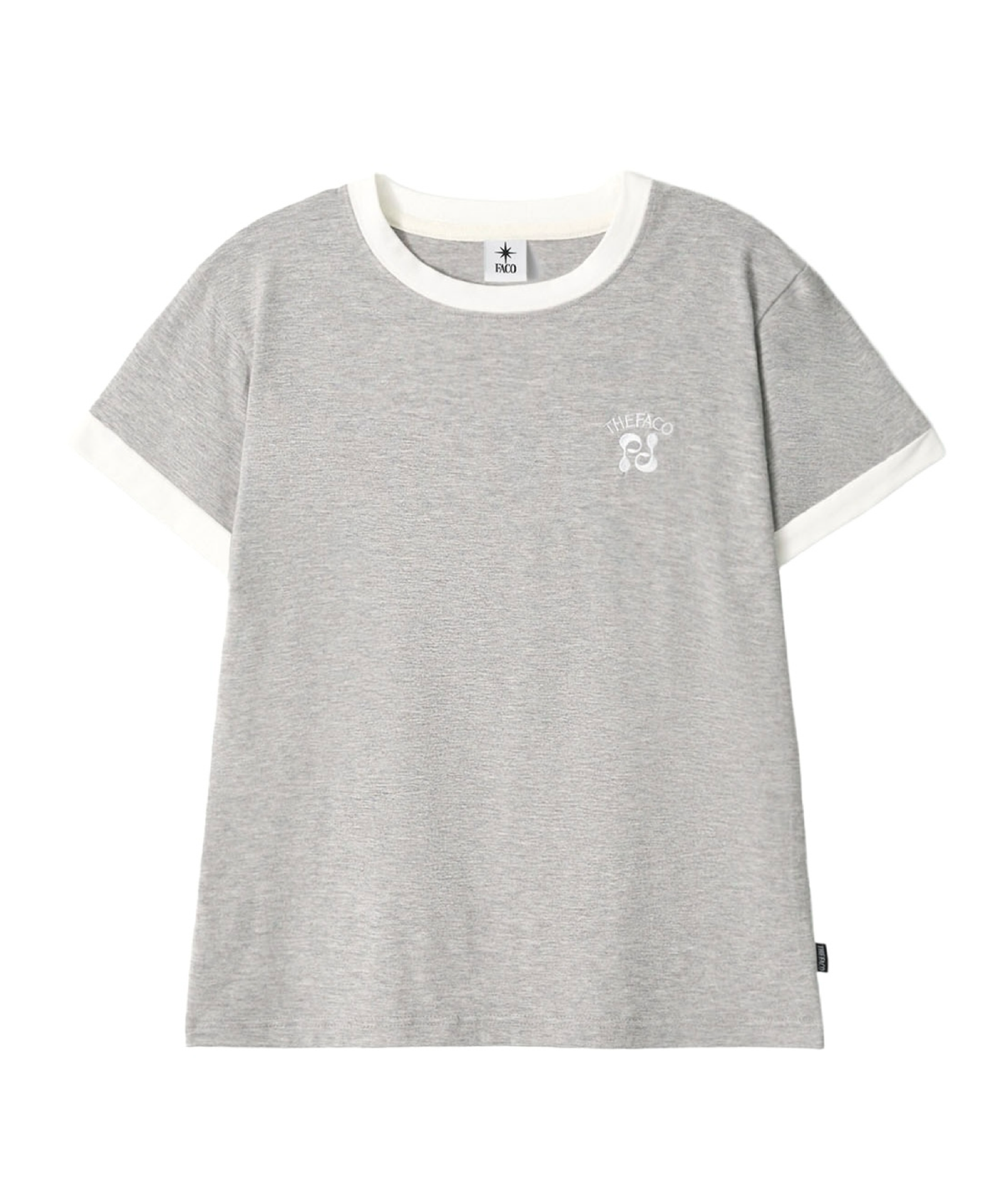 더파코(THE FACO) CORE LOGO RINGER TEE GRAY