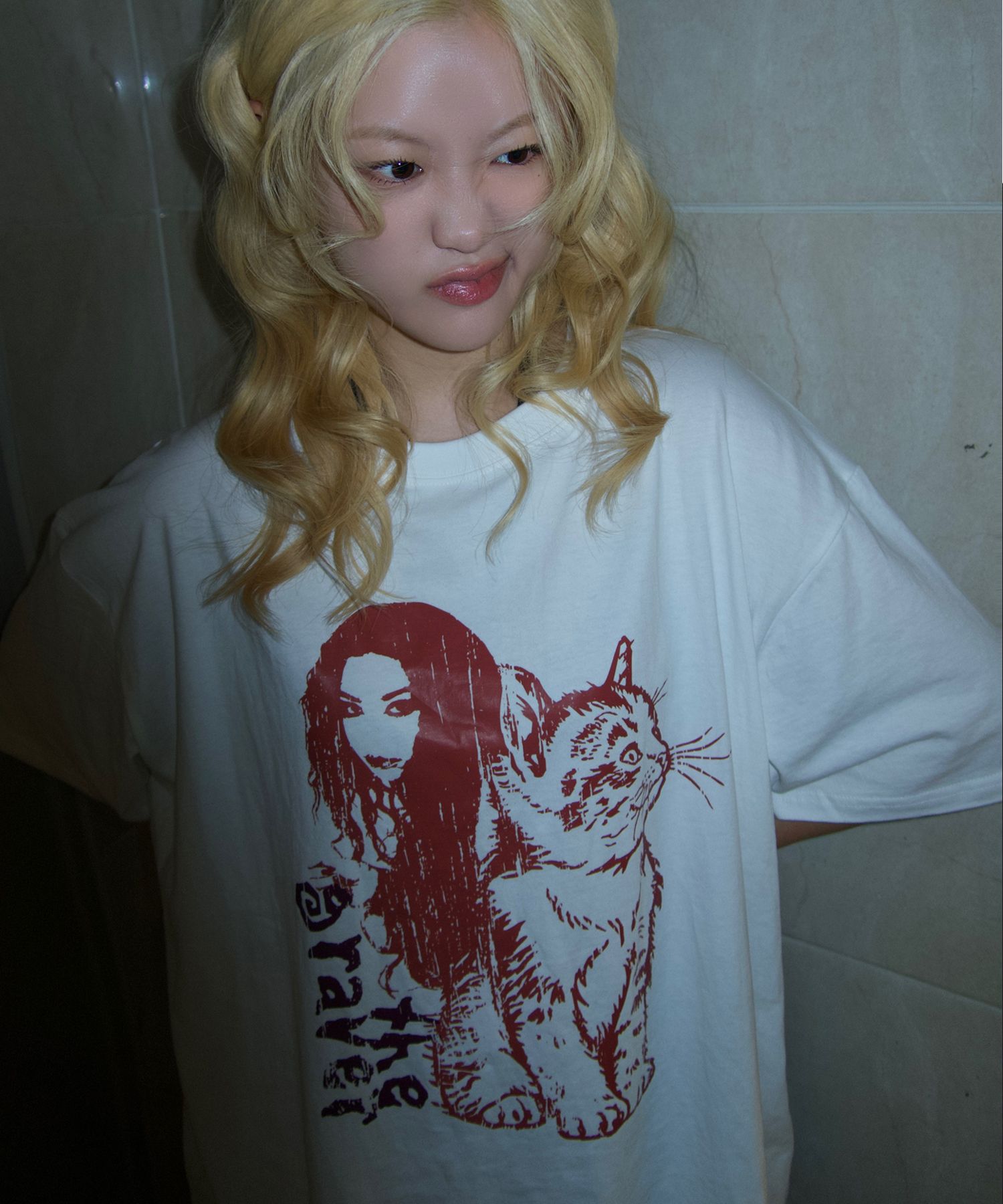 【GRAVER】CAT GIRL 半袖T 3COLOR MUSINSA | GRAVER [UNISEX]CAT GIRL short sleeve t-shirt_3color