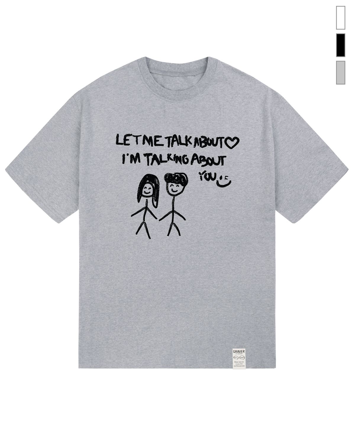 그레이버(GRAVER) [UNISEX]DOODLE ABOUT YOU 반팔티_3color