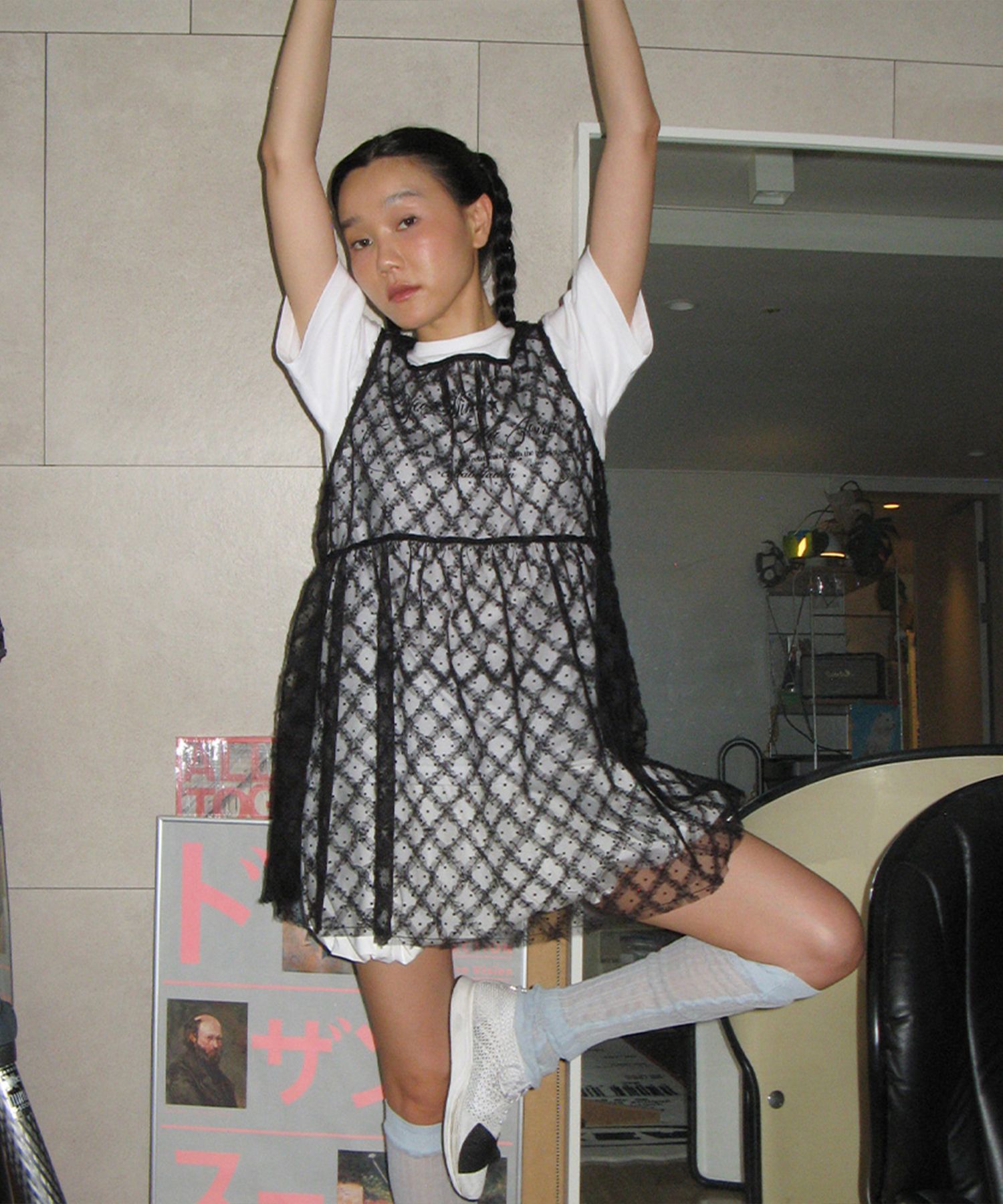 ● MA JOURNEE ● SHEER DOT ORGANZA DRESS_BLACK MUSINSA | MA JOURNEE SHEER DOT ORGANZA DRESS_BLACK