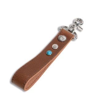 에스닉 베지터블 레더 키링 BROWN